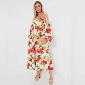 Tuckernuck Hyacinth House Marigold Maxi Dress Off The Shoulder Sz XS